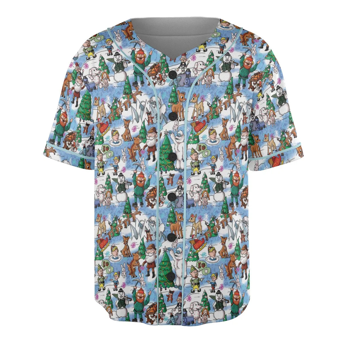 Snowland Rudolph the Red-Nosed Reindeer Unisex Baseball Jersey