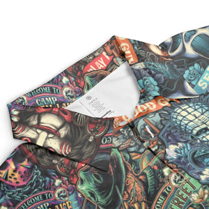 Horror Movie Characters Pattern AOP Men/Women Polo Shirt