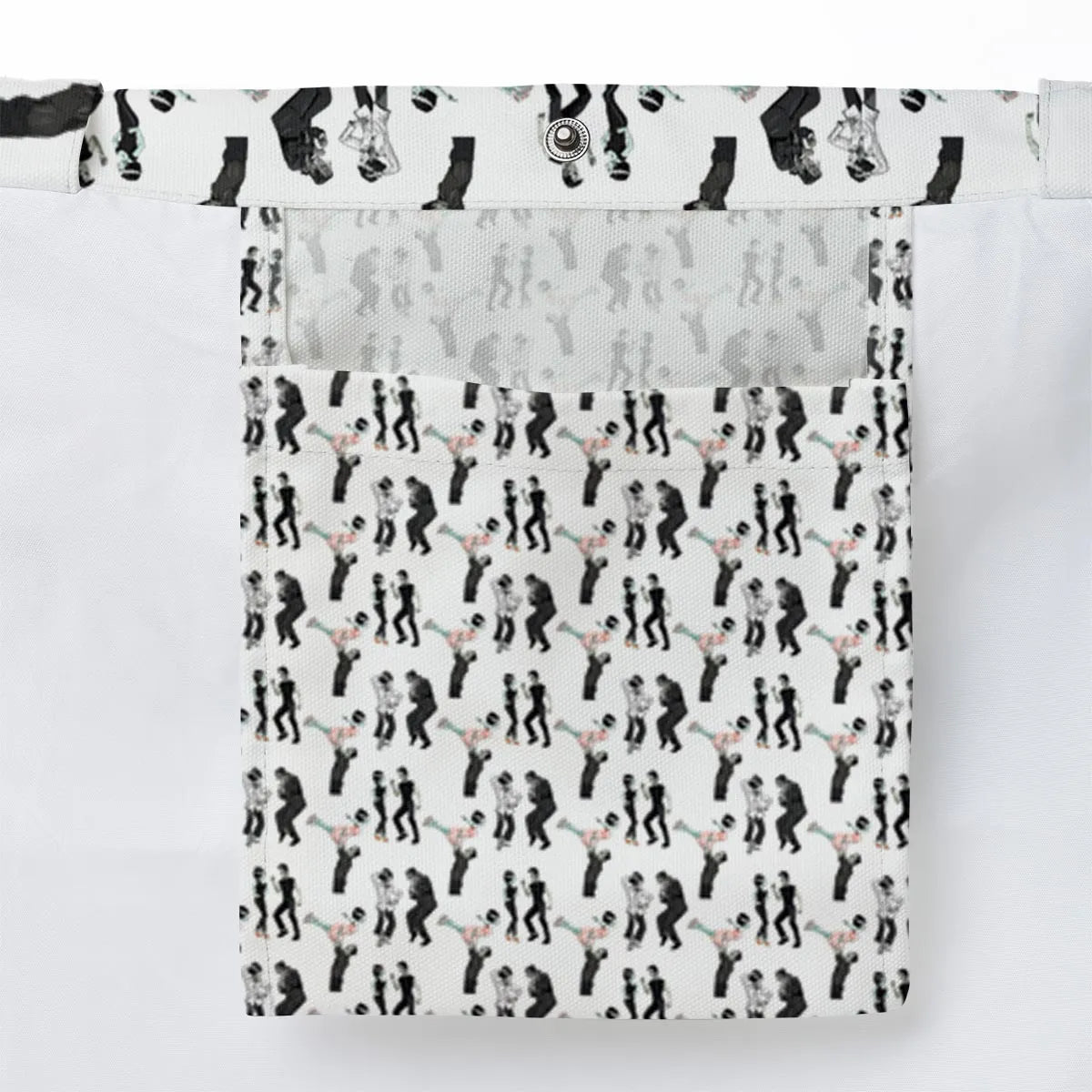 Frankenstein And Bride Dance Movies Dance Scene Mashup Large Tote Bag