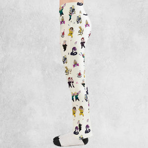 Mst3k Chibi Characters Flare Leggings