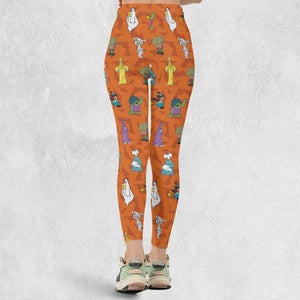 Happy Halloween From Hanna Barbera Legging