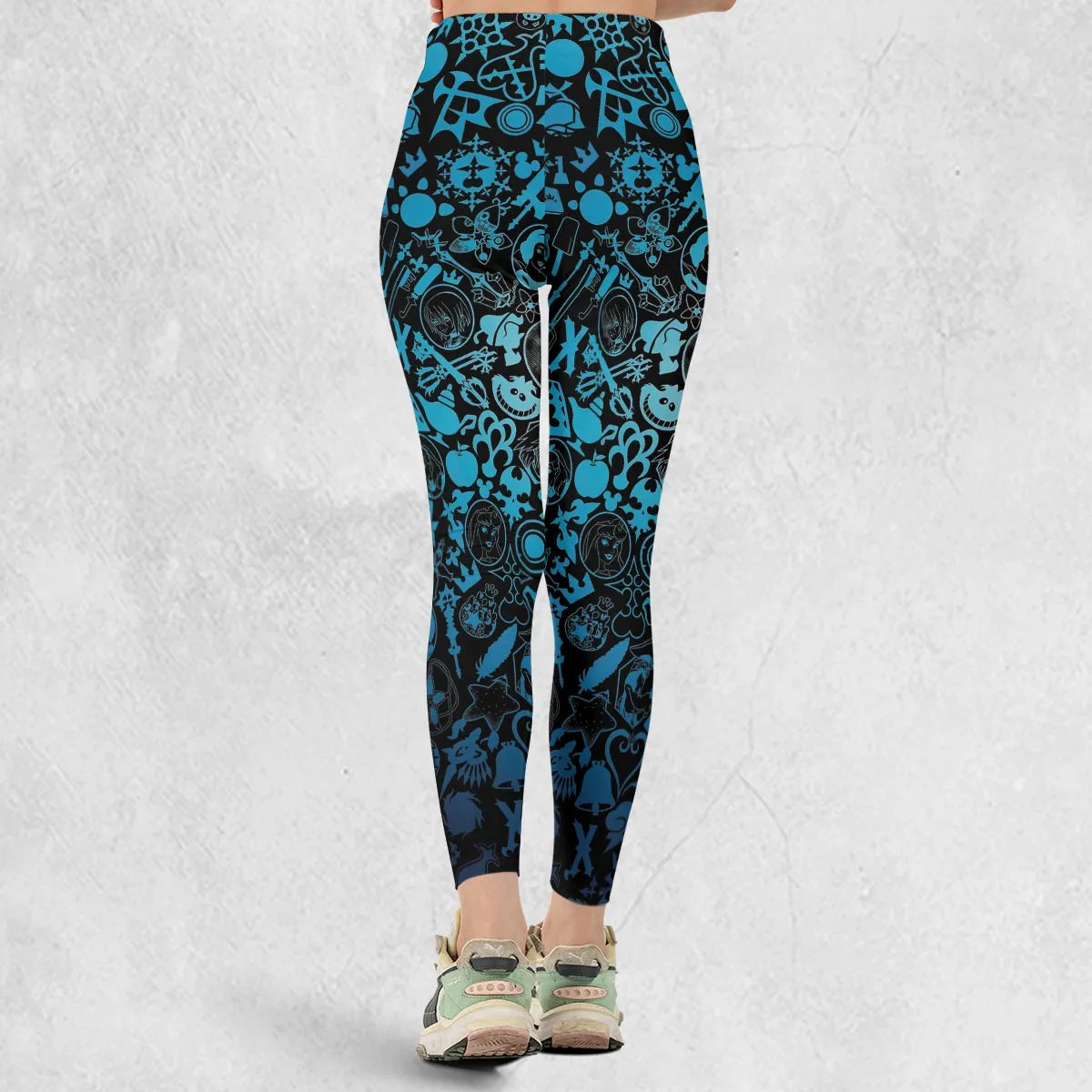 Blue Key Heart Kingdom Hearts Legging