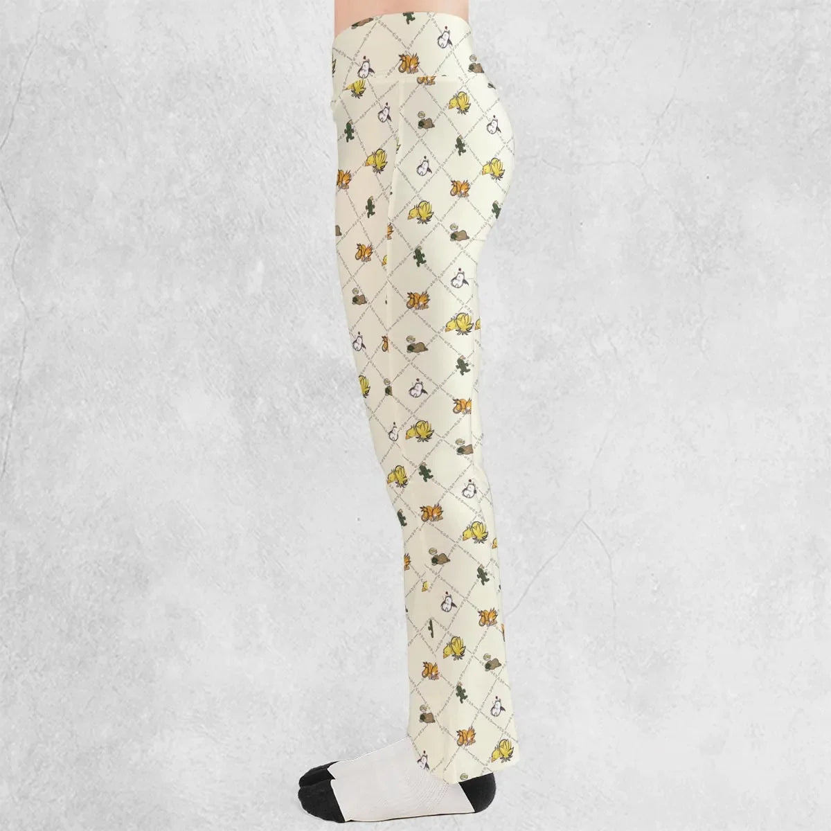 Final Fantasy Sleeping Creatures Pattern Flare Leggings