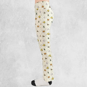 Final Fantasy Sleeping Creatures Pattern Flare Leggings