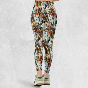 Haunted Mansion Vintage Stretch Pattern Legging