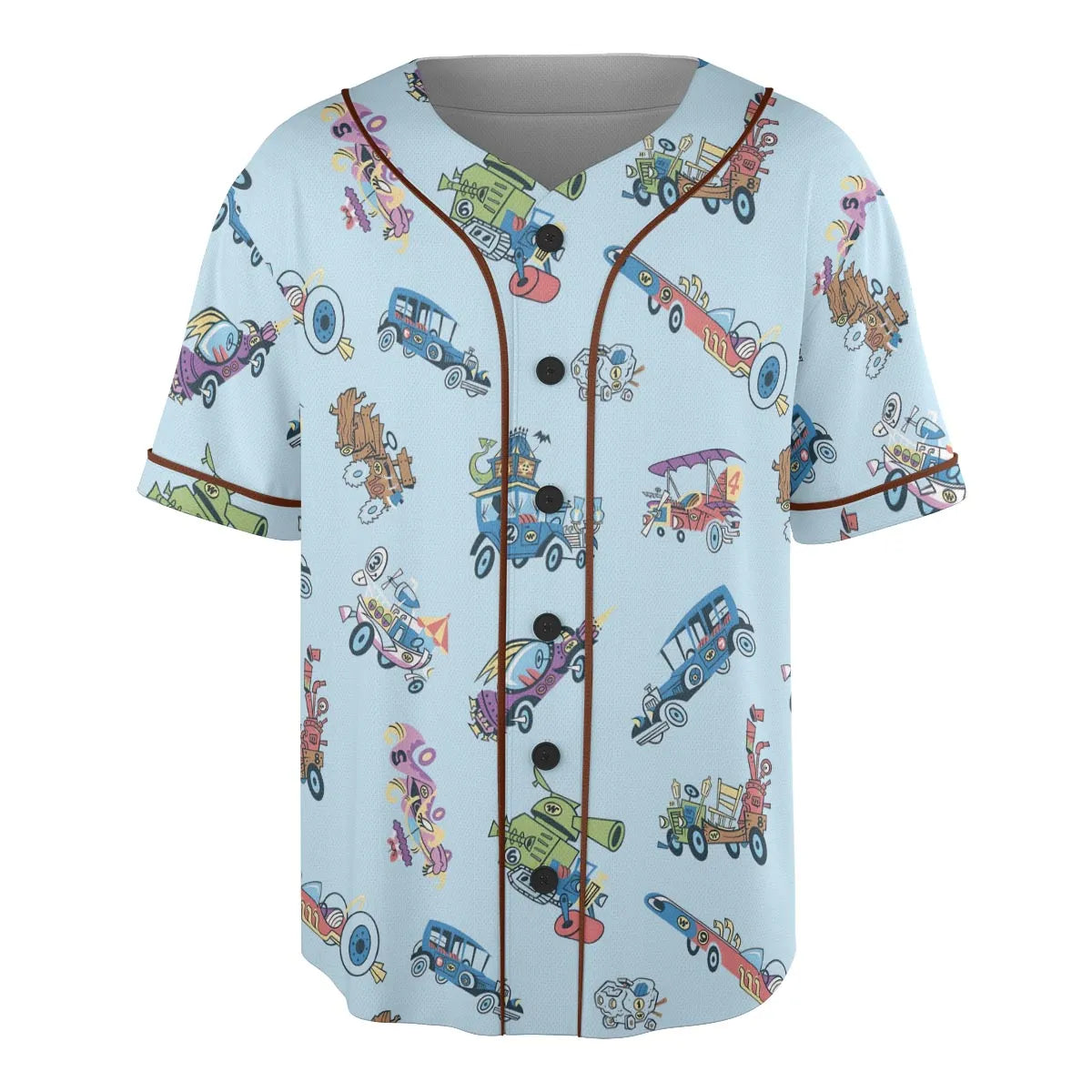 W is for Wacky Races Unisex Baseball Jersey