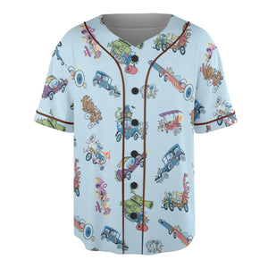 W is for Wacky Races Unisex Baseball Jersey