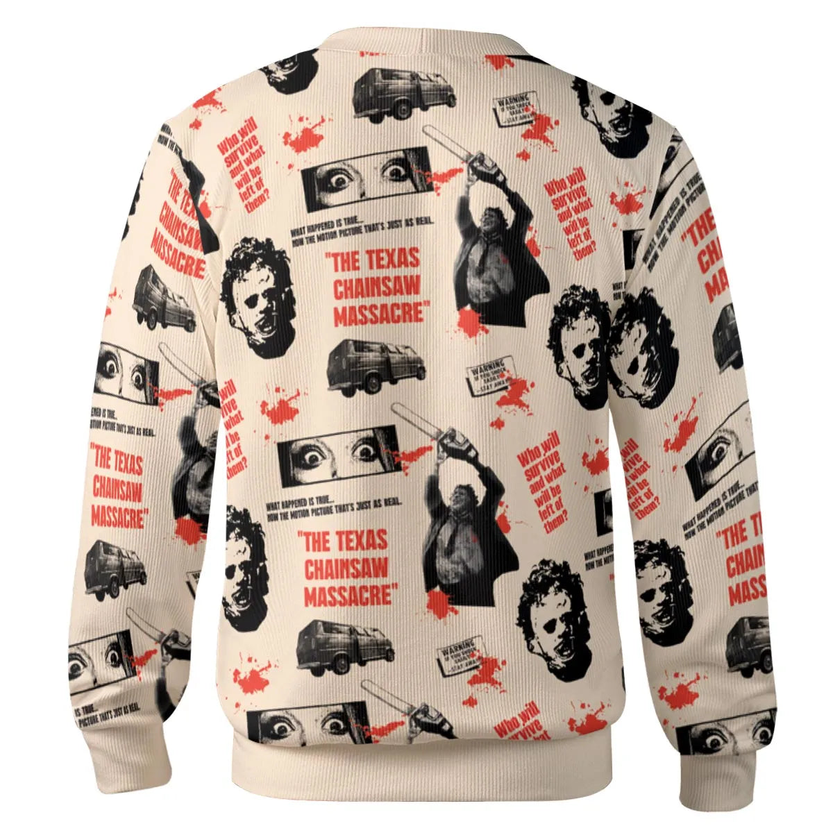 Leatherface The Texas Chainsaw Massacre Horror Pattern Cardigan