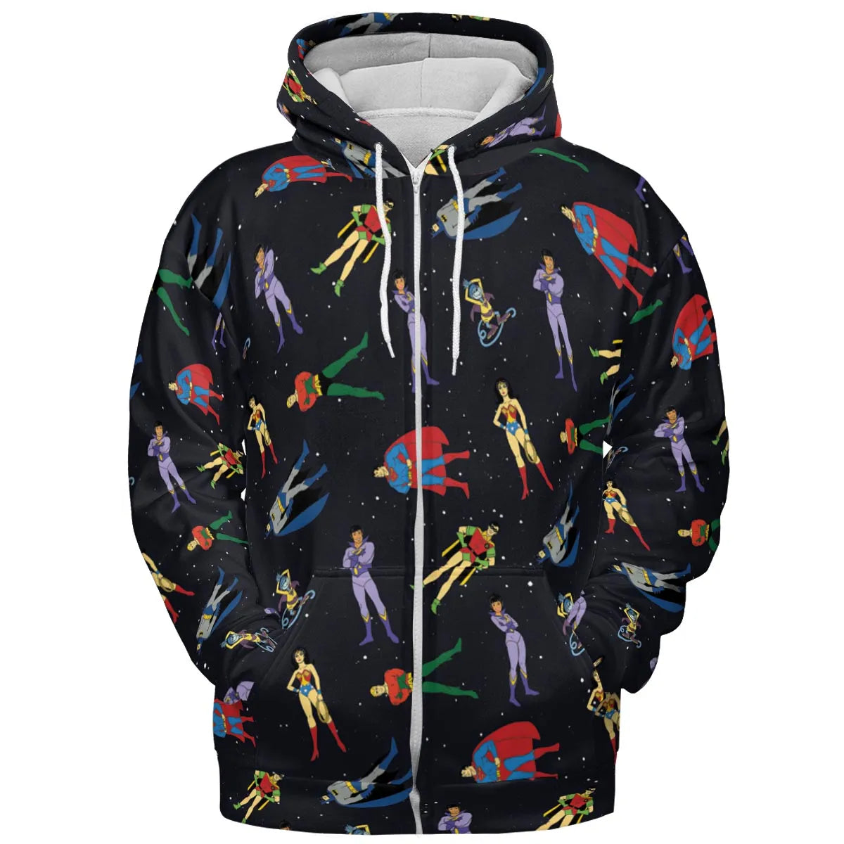 The Super Powers Team Super Friends All-over Print Hoodie