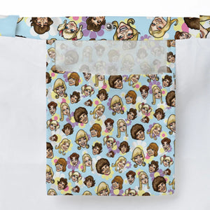 Retro TV The Brady Bunch Characters Large Tote Bag