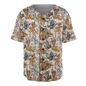 Little Wild Bambi Unisex Baseball Jersey