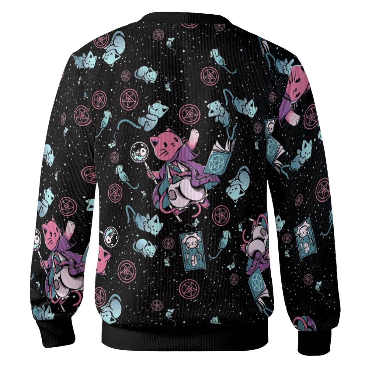 Necromancer Cat Pattern Cardigan