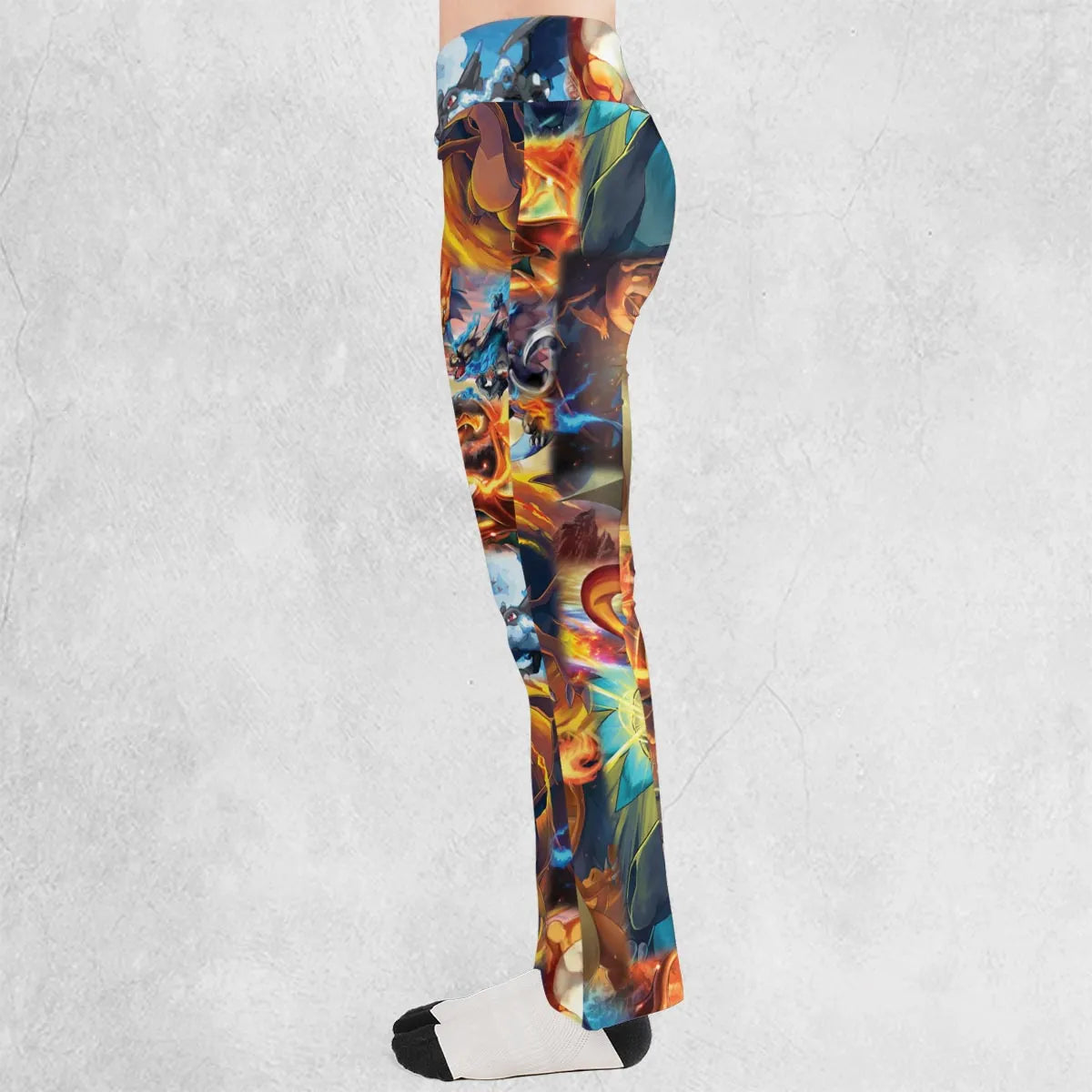 Charizard Ice Fire Dragon Combat Flare Leggings