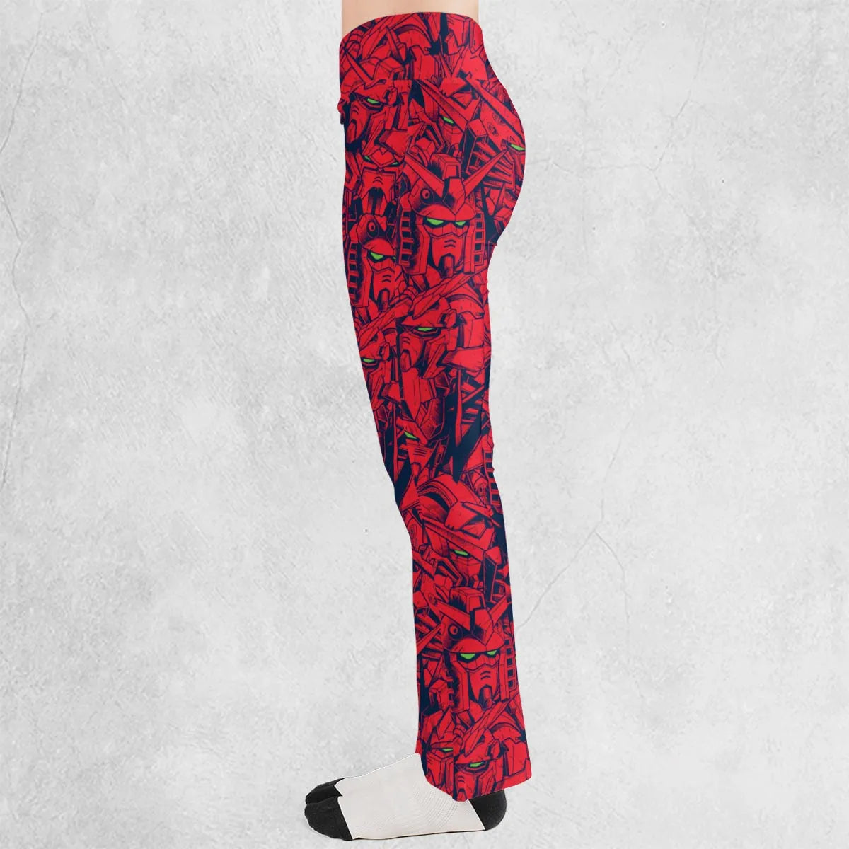 Gundam Camo Magenta Gundam Flare Leggings