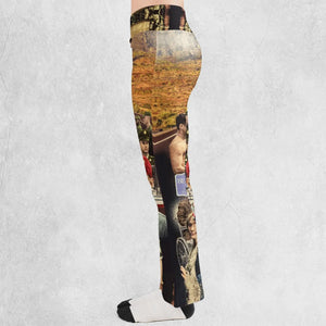 Forrest Gump's Journey Collage Flare Leggings