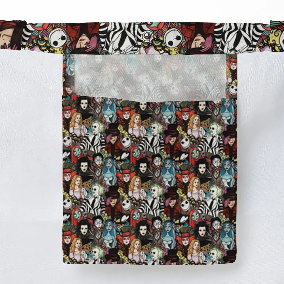 Tim Burton Characters Halloween Large Tote Bag