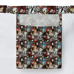 Tim Burton Characters Halloween Large Tote Bag