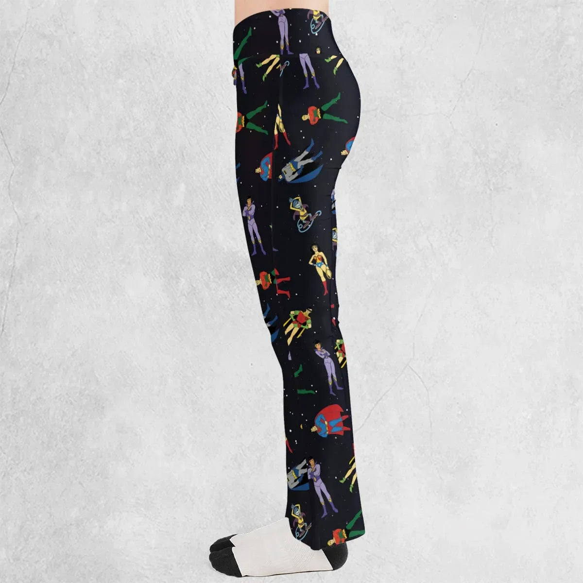 The Super Powers Team Super Friends Flare Leggings