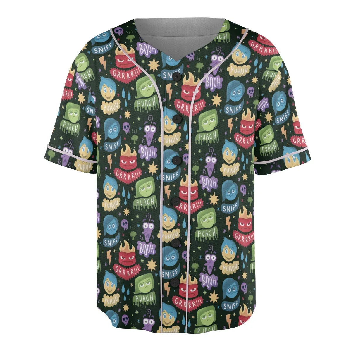 Colourful Mind Inside Out Unisex Baseball Jersey