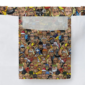 Classic Wrestlers Large Tote Bag