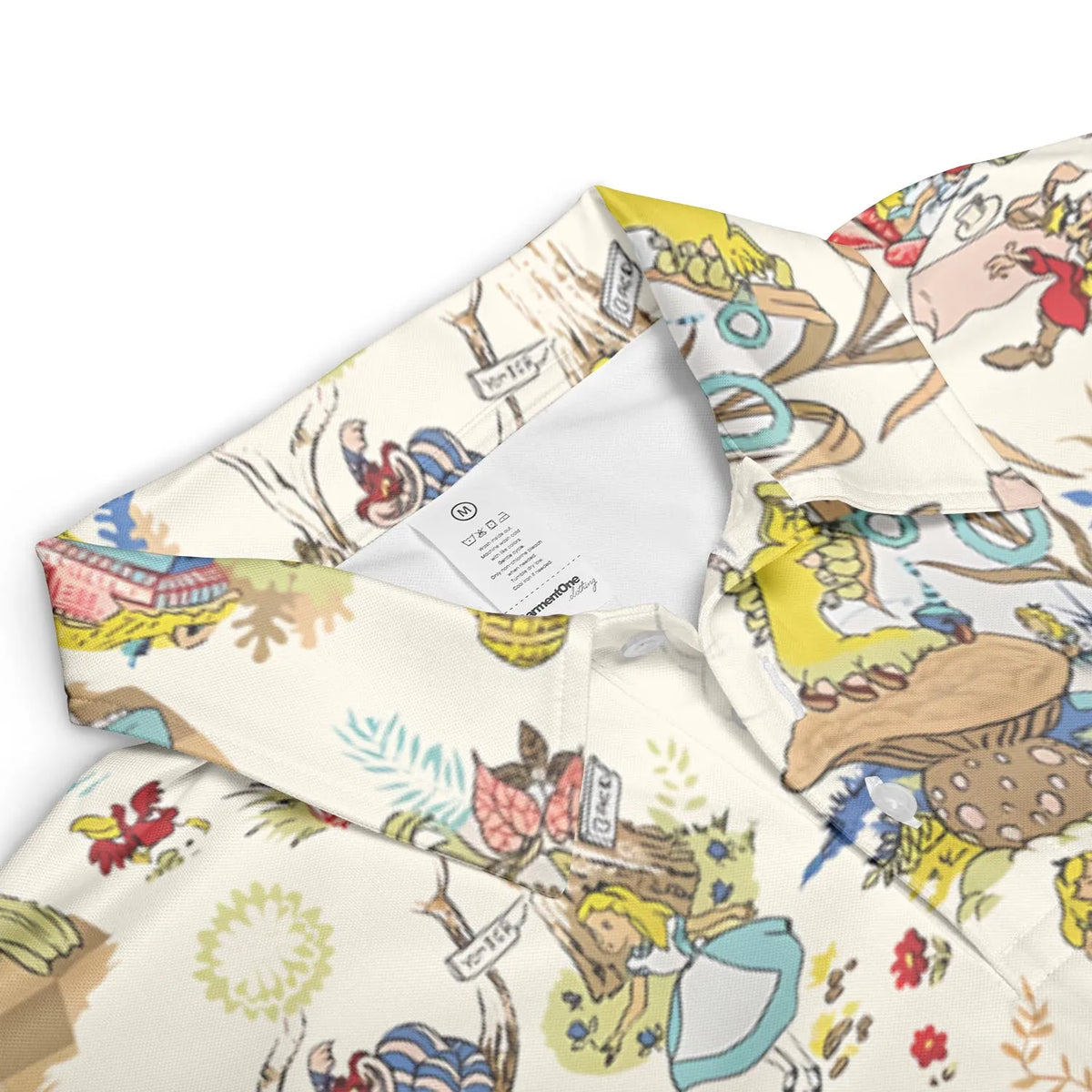 Alice In Wonderland Pattern AOP Men/Women Polo Shirt