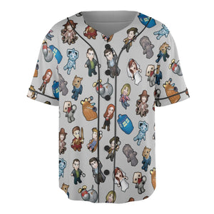 Cartoon Who Doctor Who Unisex Baseball Jersey