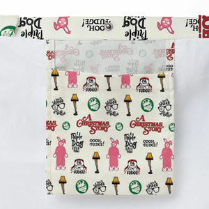 A Christmas Story Pattern Large Tote Bag