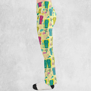 Golden Girls Tiki Shack Aloha Flare Leggings