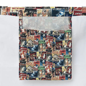 Pioneering '50s Classics Monster Hammer Horror Films Large Tote Bag
