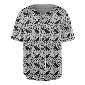 Nevermore The Raven Edgar Allan Poe Pattern Unisex Baseball Jersey