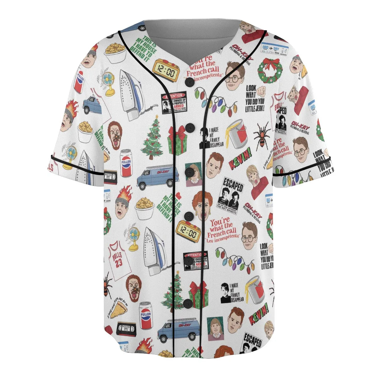 Holiday Pranks Home Alone Unisex Baseball Jersey