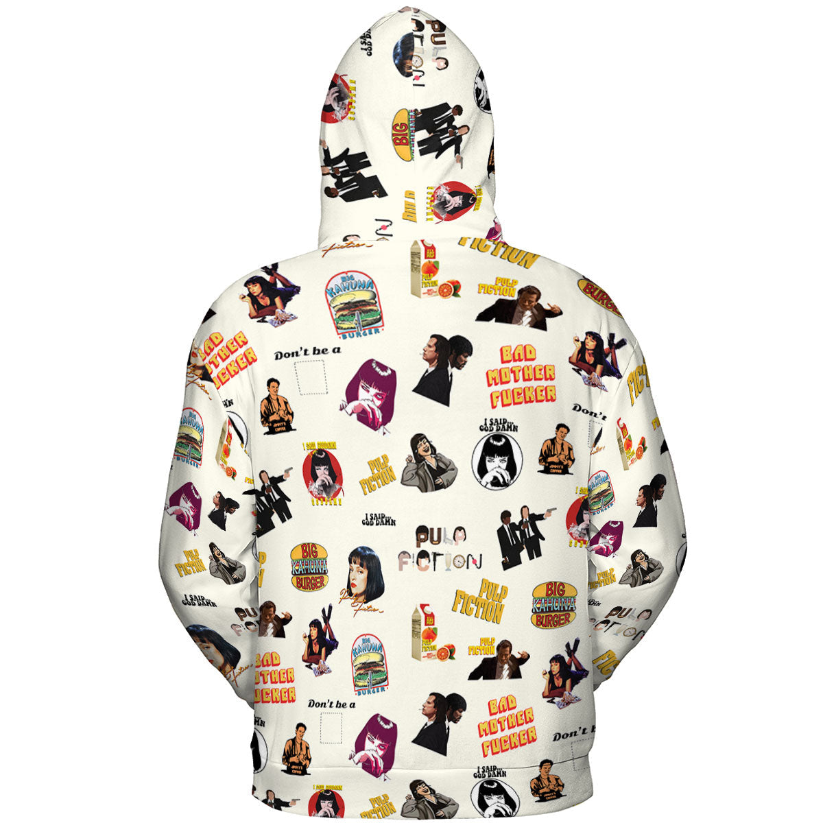 Pulp Fiction Pattern All-over Print Hoodie