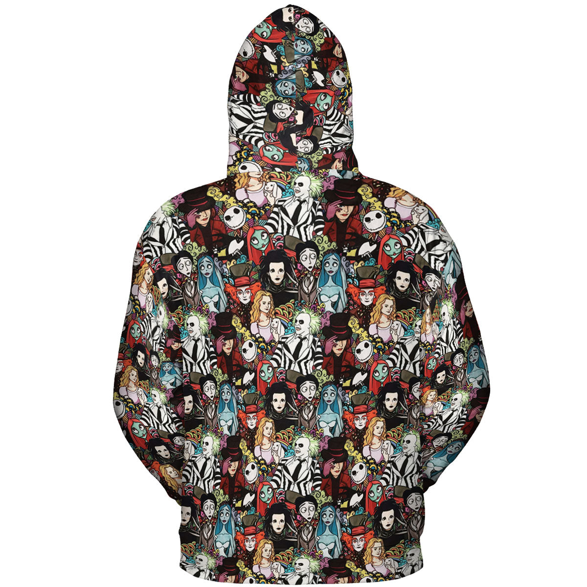 Tim Burton Characters Halloween All-over Print Hoodie