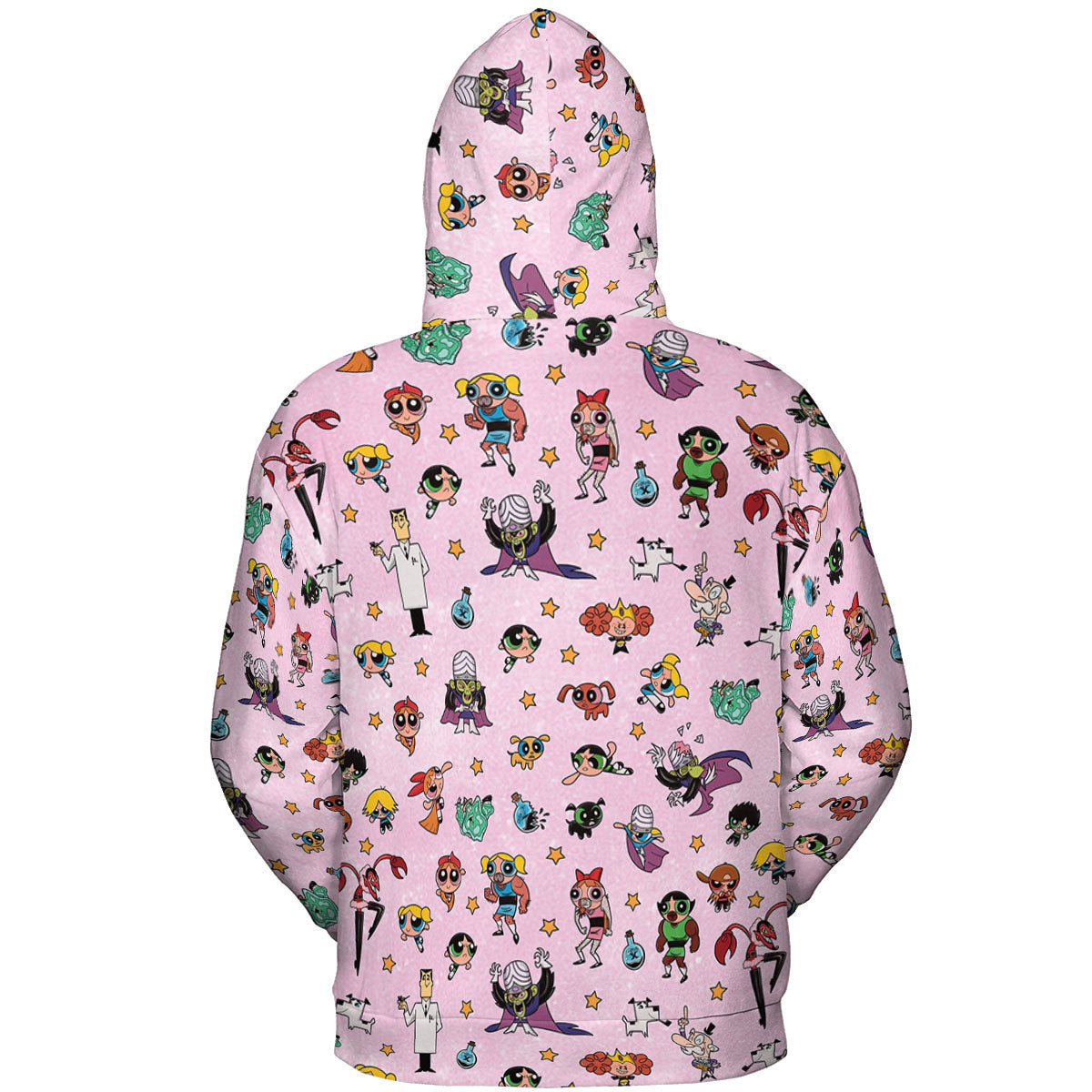 Power Puff Girls Characters Pattern All-over Print Hoodie