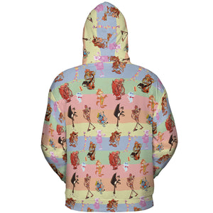 Spooky Monster Mash Cereal Monster All-over Print Hoodie