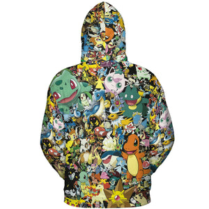 Gotta Catch 'em all Pokemon All-over Print Hoodie