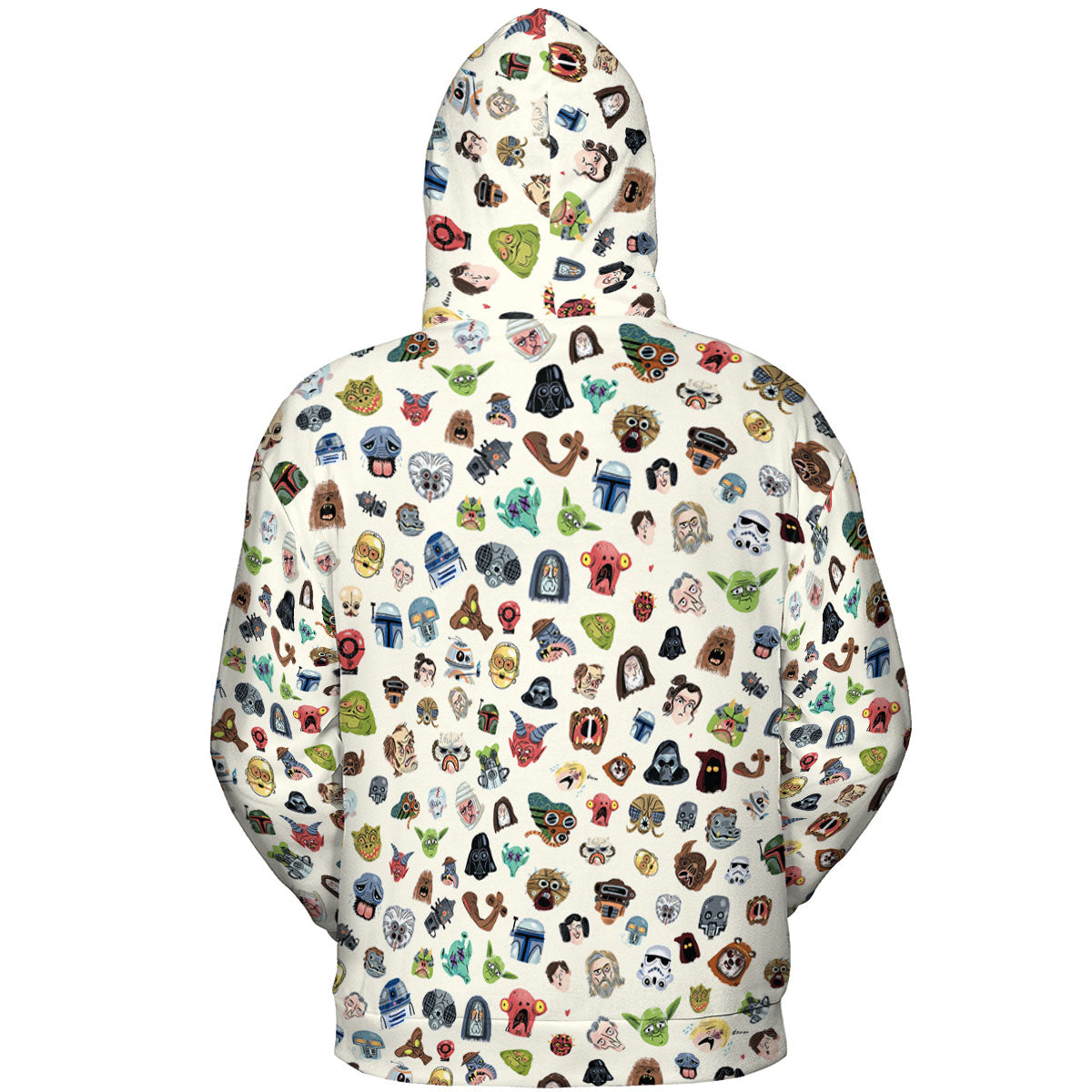 Star Wars Collage Pattern All-over Print Hoodie