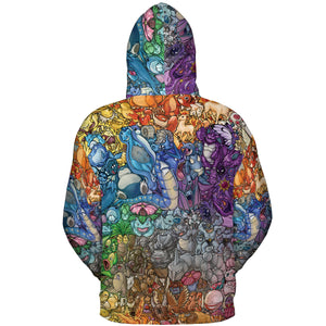 Rainbow Epic Pokemon All-over Print Hoodie