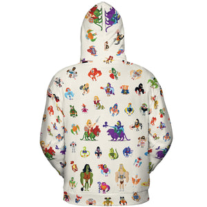He-Man & Masters Of The Universe Characters Pattern All-over Print Hoodie