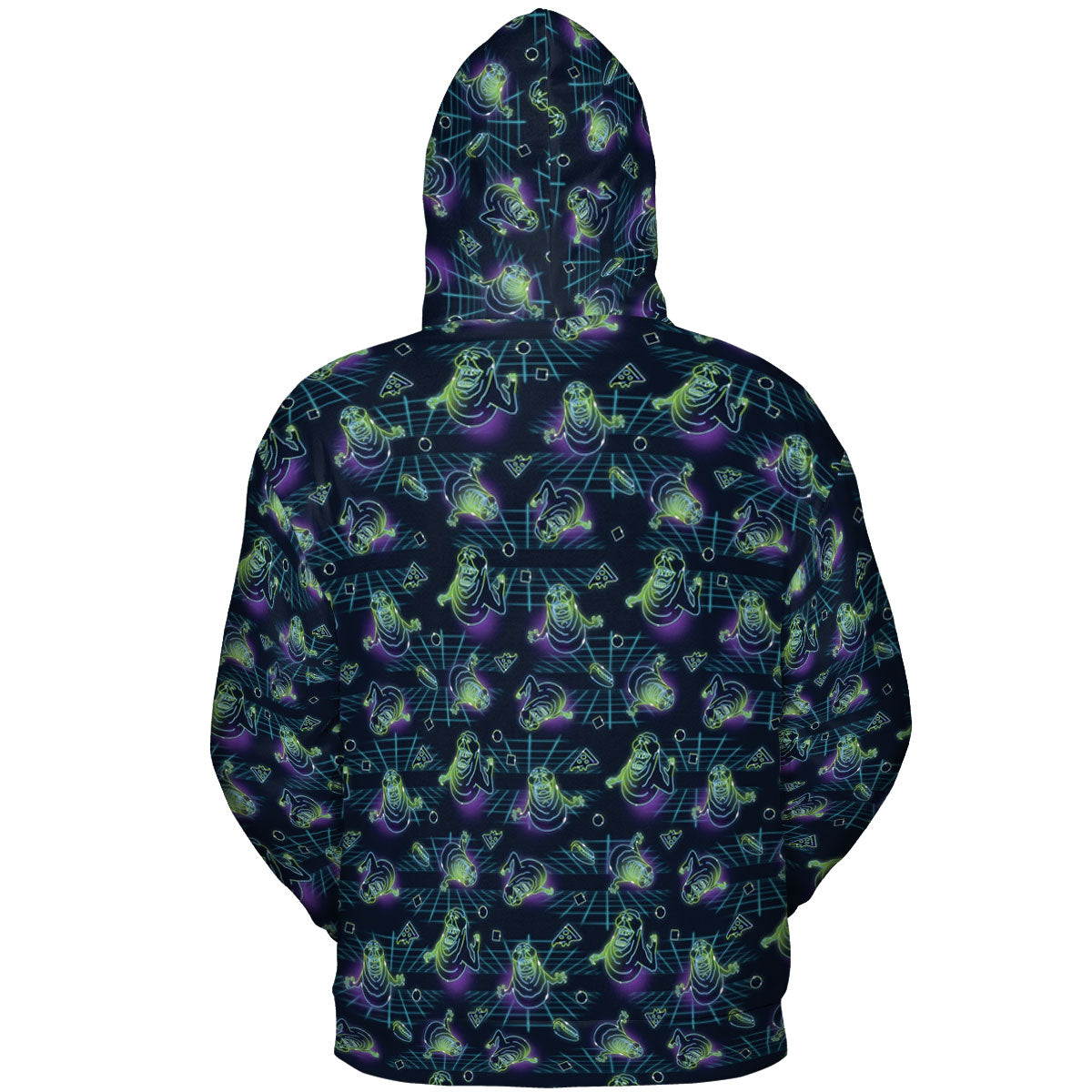 The Real Ghostbusters Slimer Classics Retro All-over Print Hoodie