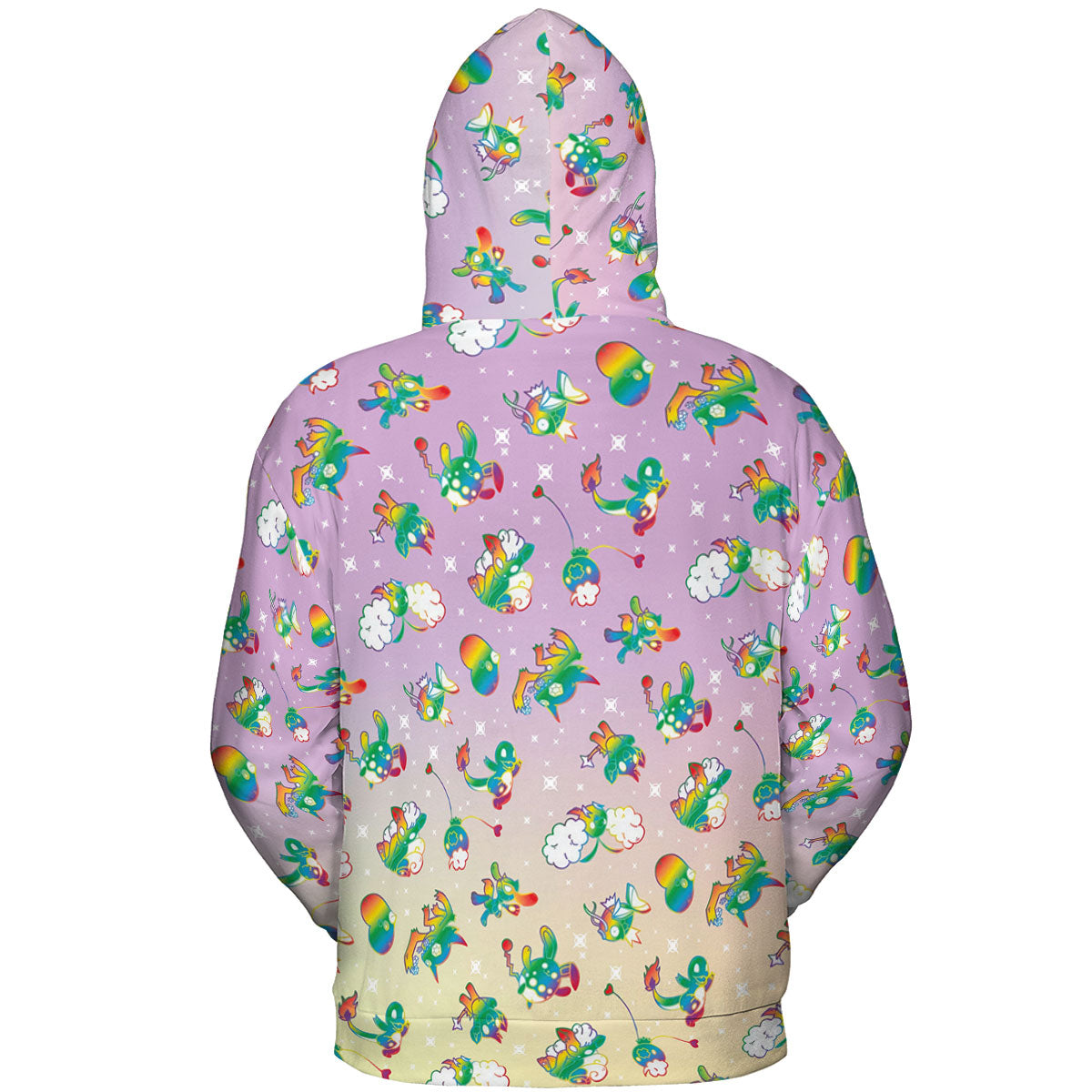 Rainbow Pokemon Pattern All-over Print Hoodie