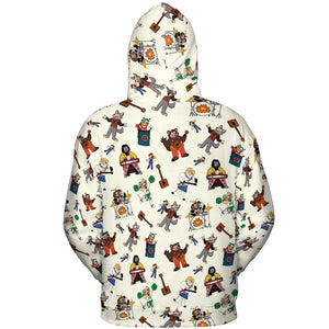 The Rock-afire Explosion Pattern All-over Print Hoodie