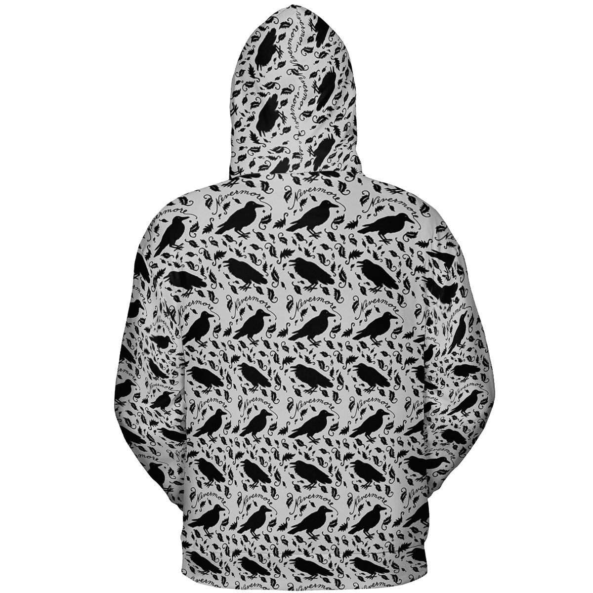 Nevermore The Raven Edgar Allan Poe Pattern All-over Print Hoodie