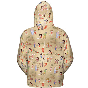 Pyramid America Star Trek Characters All-over Print Hoodie