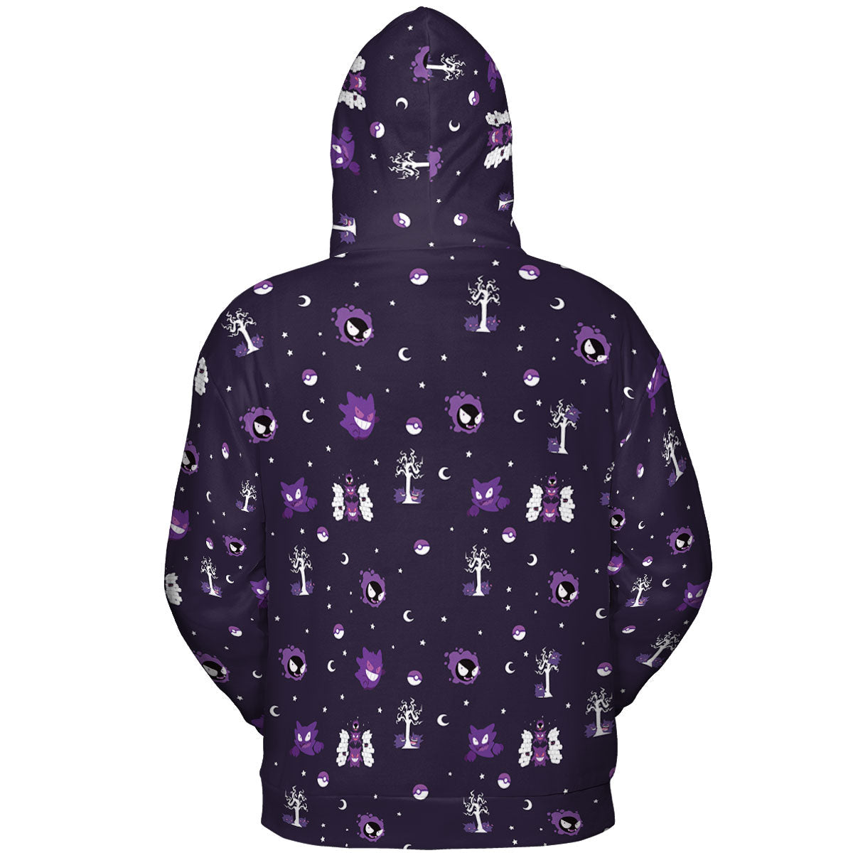 Gengar Pokemon Pattern All-over Print Hoodie