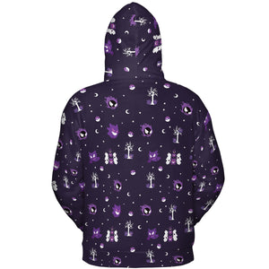 Gengar Pokemon Pattern All-over Print Hoodie