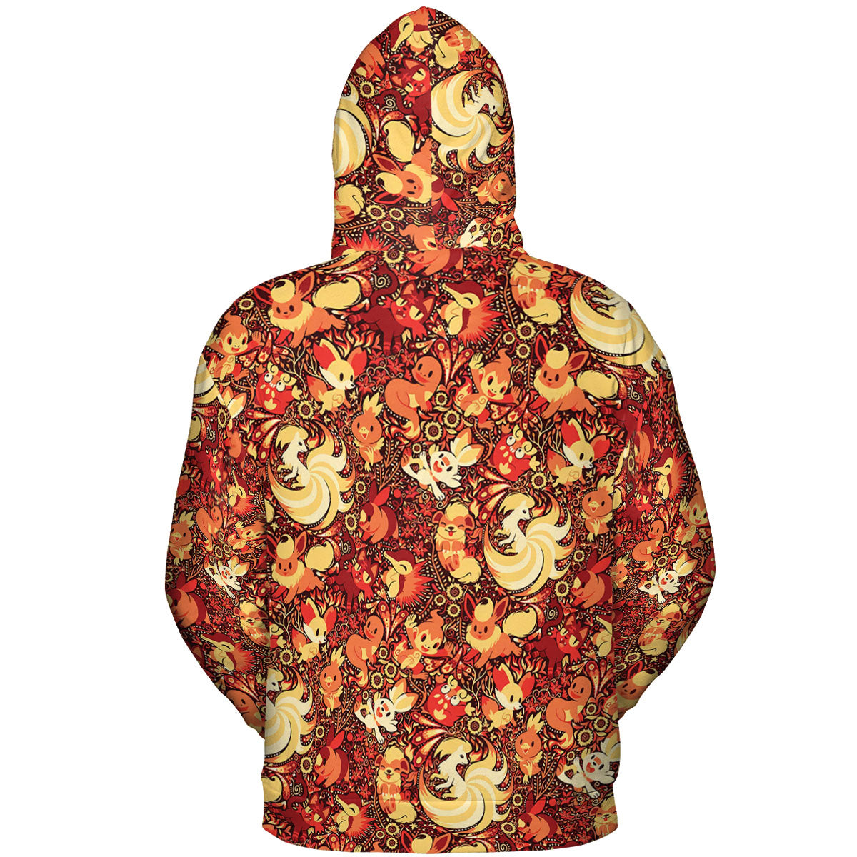 Pokemon Fire Pattern All-over Print Hoodie