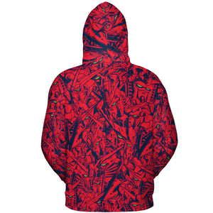 Gundam Camo Magenta Gundam All-over Print Hoodie