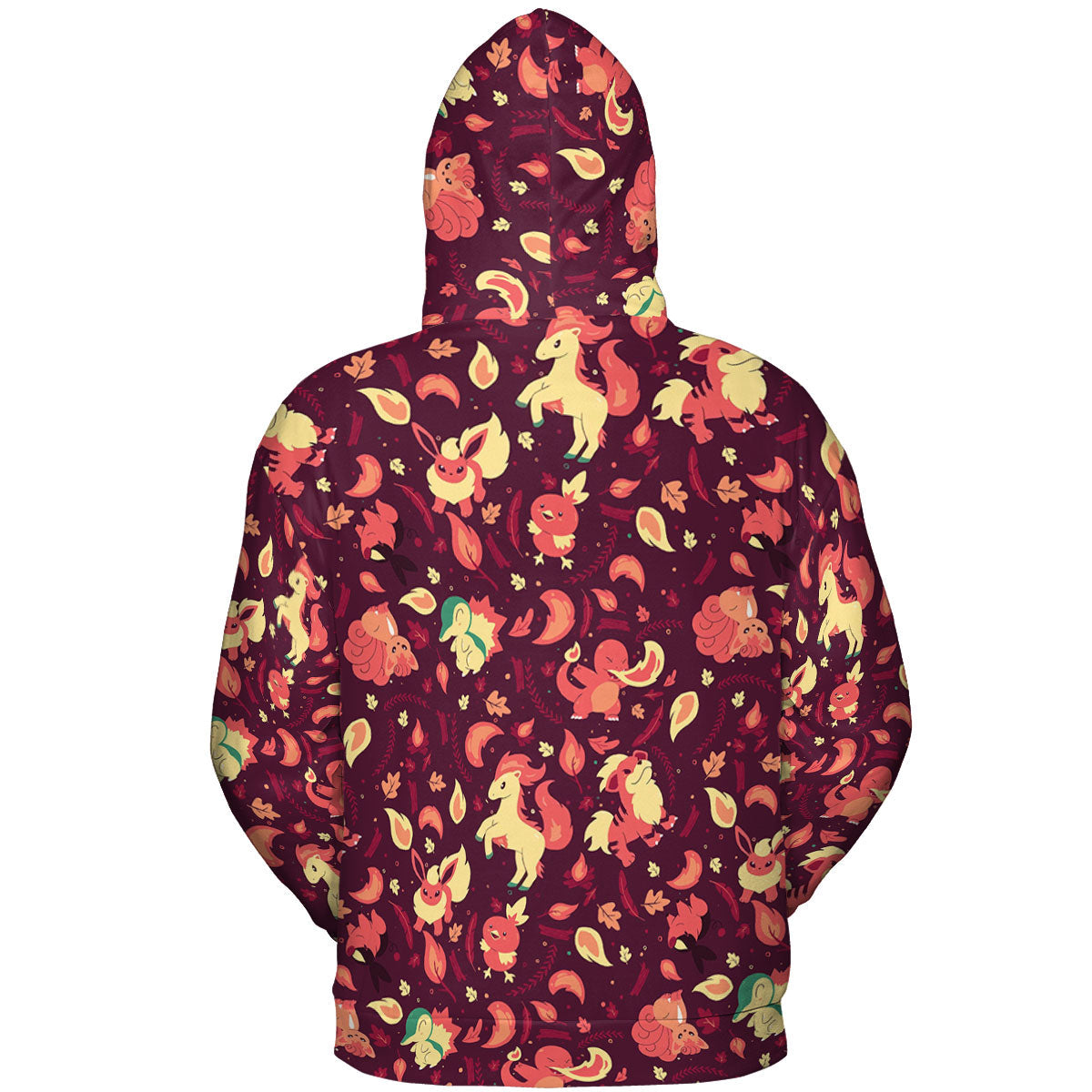 Fire Pokemon Pattern All-over Print Hoodie