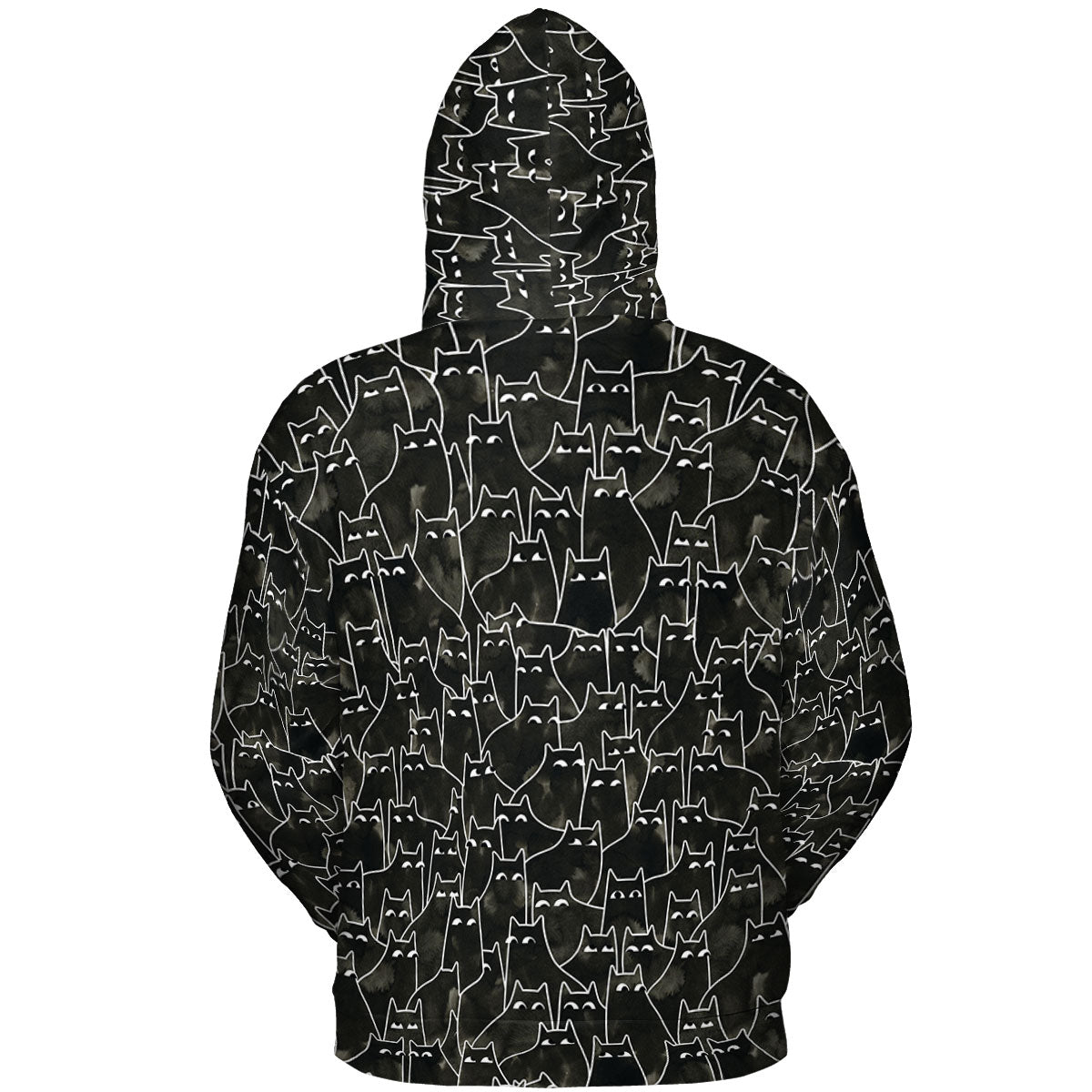 Suspicious Cats Funny Cat All-over Print Hoodie